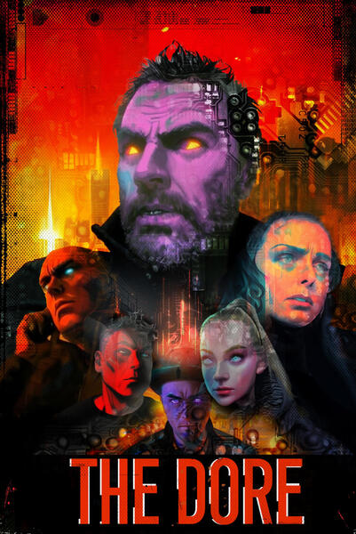 Film poster for the short AI film The Dore by Mark Horton.