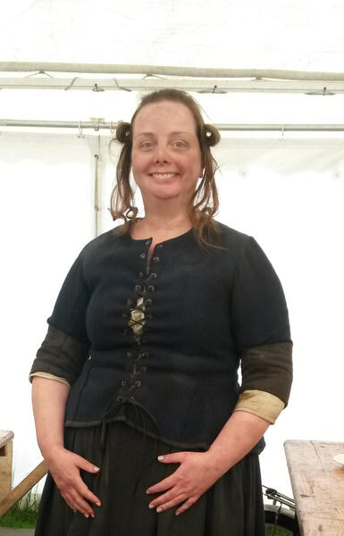 A villager in The Great Fire TV series — loved the costumes in this period drama.