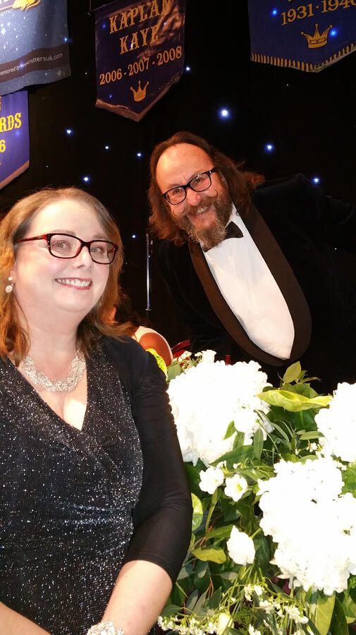 Tracy with Dave Myers at the Water Rats Ball.