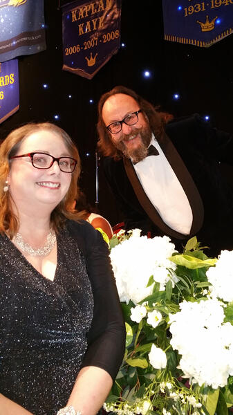 Tracy with Dave Myers at the Water Rats Ball.
